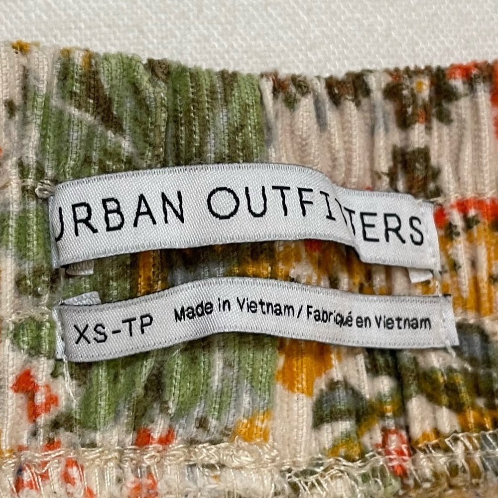 Urban Outfitters floral retro corduroy cargo joggers XS - Picture 8 of 13